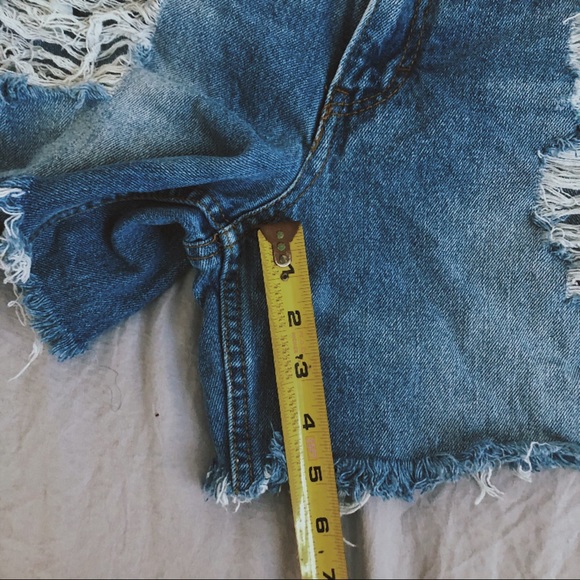 High Waisted Ripped Shorts - Picture 3 of 6